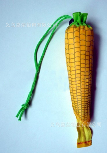 【廠家直銷蔬菜玉米折疊購物袋 超市滌綸環保袋 尼龍創意購物袋】價格,廠家,圖片,家用購物籃、袋、車,義烏嘉榮箱包-